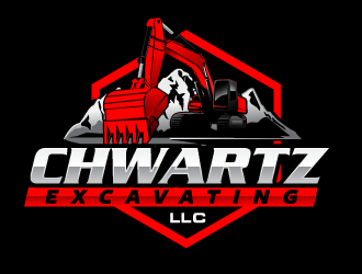 schwartz excavating llc logo design by scriotx