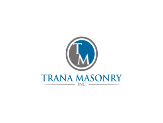Trana Masonry Inc. logo design by rief