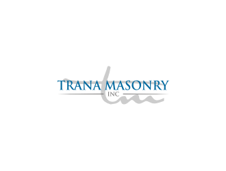 Trana Masonry Inc. logo design by rief
