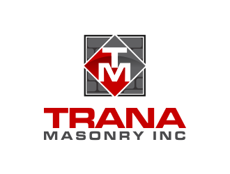 Trana Masonry Inc. logo design by evdesign