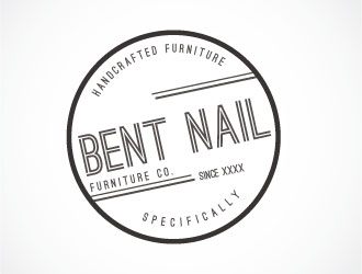 Bent Nail Furniture Co. logo design by AYATA