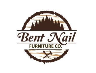 Bent Nail Furniture Co. logo design by Dawnxisoul393