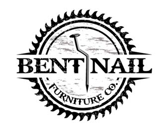 Bent Nail Furniture Co. logo design by logoguy