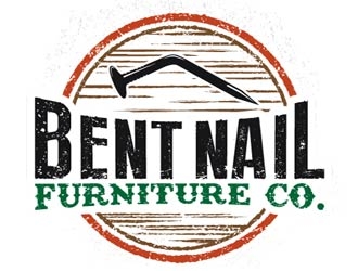 Bent Nail Furniture Co. logo design by logoguy