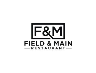 FIELD & MAIN RESTAURANT logo design by savana