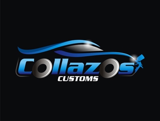 Collazos Customs logo design by gitzart
