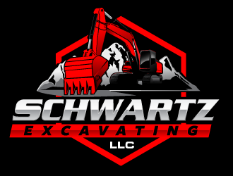 schwartz excavating llc logo design by scriotx