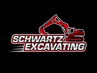 schwartz excavating llc logo design by DreamLogoDesign