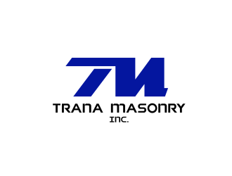 Trana Masonry Inc. logo design by serprimero