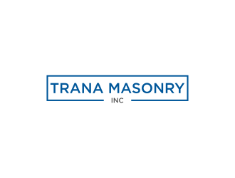 Trana Masonry Inc. logo design by L E V A R