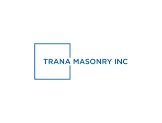 Trana Masonry Inc. logo design by L E V A R