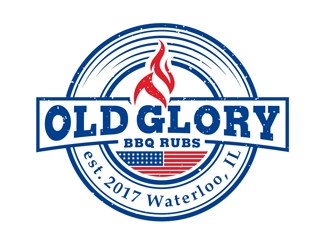 Old Glory BBQ Rubs logo design by DreamLogoDesign