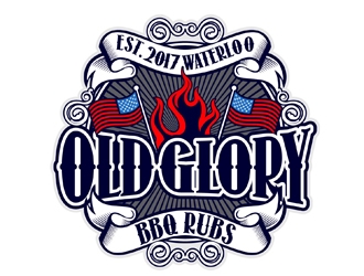Old Glory BBQ Rubs logo design by DreamLogoDesign