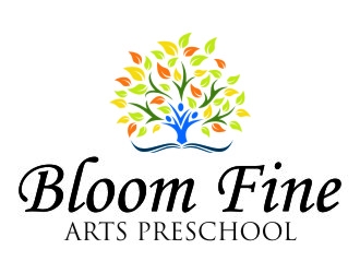 Bloom Fine Arts Preschool  logo design by jetzu