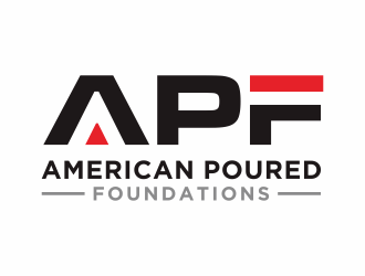 American Poured Foundations logo design by hidro
