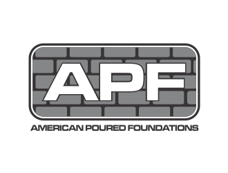 American Poured Foundations logo design by evdesign