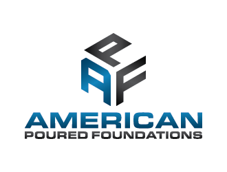 American Poured Foundations logo design by mhala