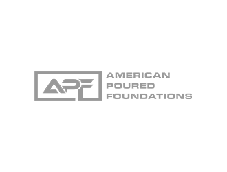 American Poured Foundations logo design by checx