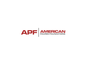 American Poured Foundations logo design by rief