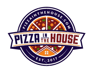 Pizza in the House logo design by akilis13