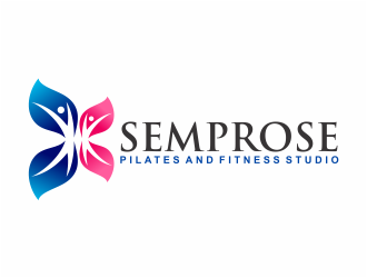 Semprose Pilates and Fitness Studio logo design by mutafailan