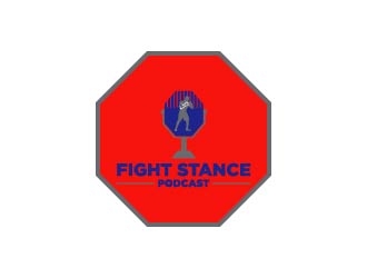 Fight Stance Podcast logo design by GRB Studio