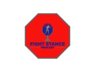 Fight Stance Podcast logo design by GRB Studio