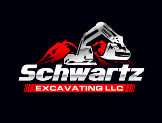 schwartz excavating llc logo design by PRN123