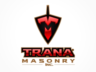 Trana Masonry Inc. logo design by sgt.trigger