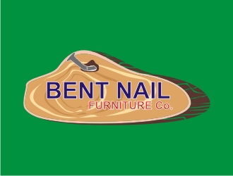 Bent Nail Furniture Co. logo design by hallim
