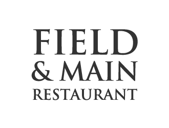 FIELD & MAIN RESTAURANT logo design by ElonStark