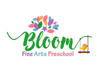 Bloom Fine Arts Preschool  logo design by ingepro