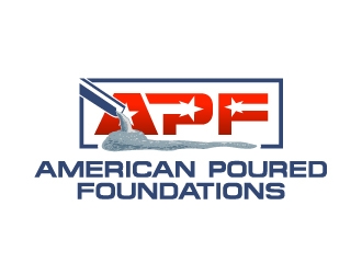 American Poured Foundations logo design by josephope
