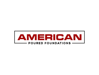 American Poured Foundations logo design by maserik