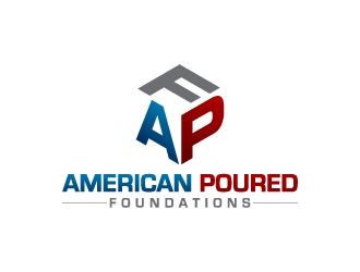 American Poured Foundations logo design by J0s3Ph
