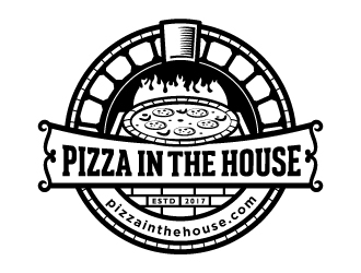 Pizza in the House logo design by Godvibes