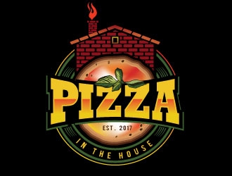 Pizza in the House logo design by REDCROW