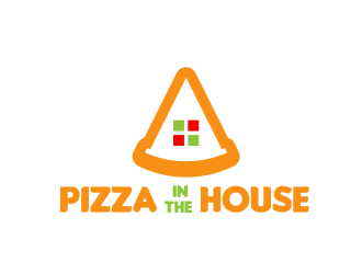 Pizza in the House logo design by serprimero