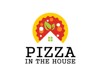 Pizza in the House logo design by logolady