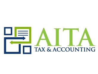 AITA Tax  - the name can also be AITA Tax & Accounting logo design by Dawnxisoul393