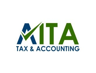 AITA Tax  - the name can also be AITA Tax & Accounting logo design by Girly