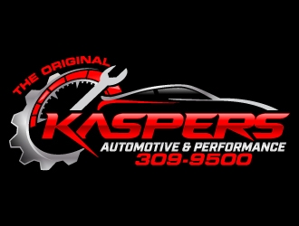 Kaspers Automotive & Performance ( foucus point to be Kaspers) logo design by jaize