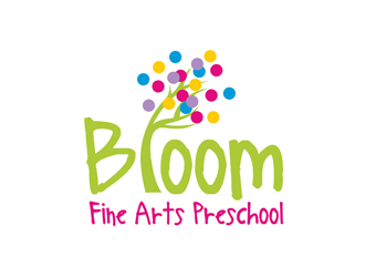 Bloom Fine Arts Preschool  logo design by logolady