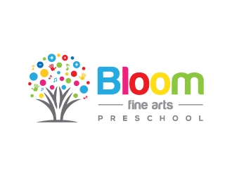 Bloom Fine Arts Preschool  logo design by zakdesign700