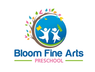 Bloom Fine Arts Preschool  logo design by ingepro