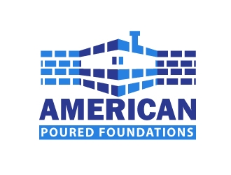 American Poured Foundations logo design by uttam