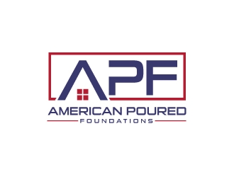 American Poured Foundations logo design by Rokc