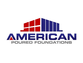 American Poured Foundations logo design by jaize
