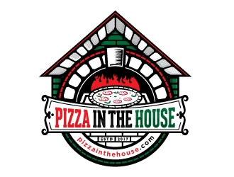 Pizza in the House logo design by Godvibes
