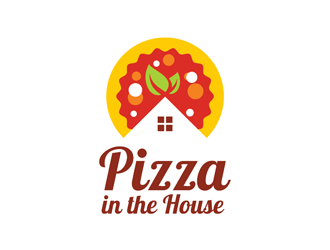 Pizza in the House logo design by logolady